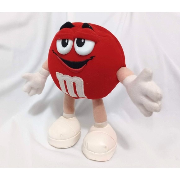 Vintage Red M&M's Standing Plush Toy 1997 Stands about 9" Tall - Picture 7 of 7